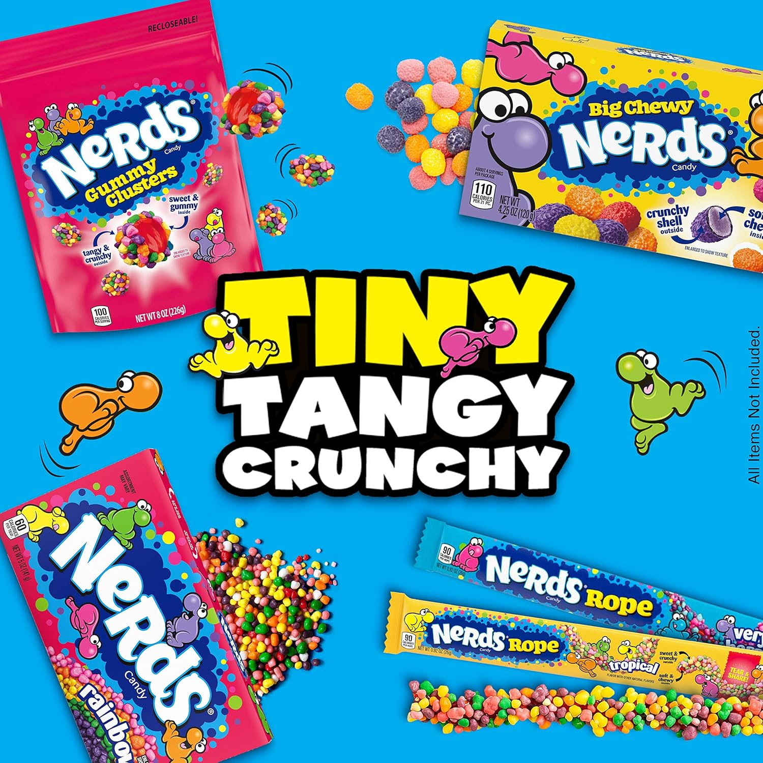 Nerds Rainbow Candy Video Box, 5 Ounce, Pack of 12