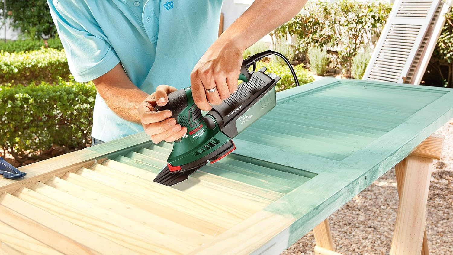 Bosch Accessories Bosch 1X Louvre Sanding Attachment Universal Extension Plate (Hook-And-Loop Fastening, Accessories for Delta Sanders) image number 6