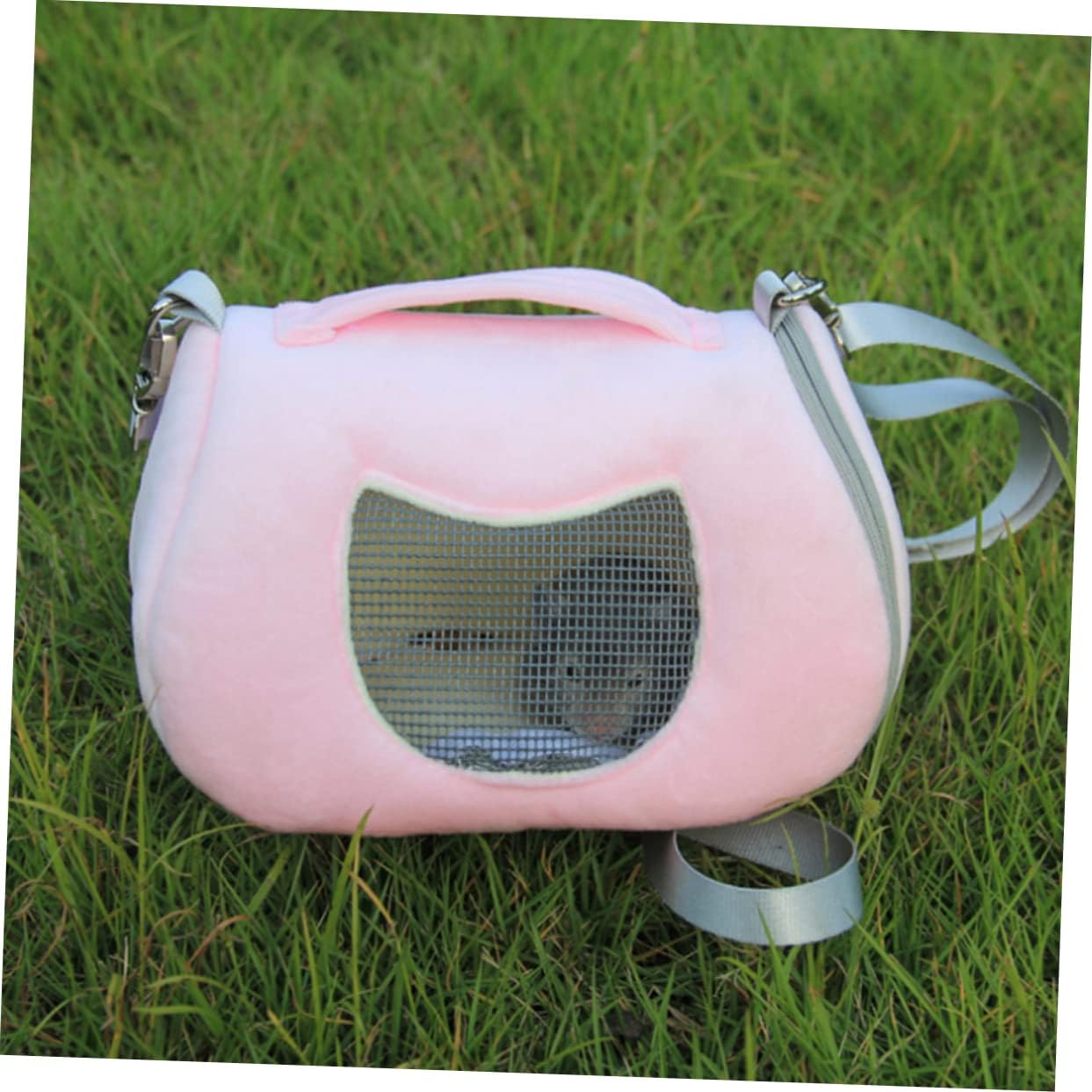 VANZACK Pet Carrier Hamster Carrier Rabbit Carrier Bunny Carrier Pet Cage Pet Supplies Handbag Traveling Backpack the Tote Bag Travel Bag for Pets Pet Travel Carrier Pink image number 4