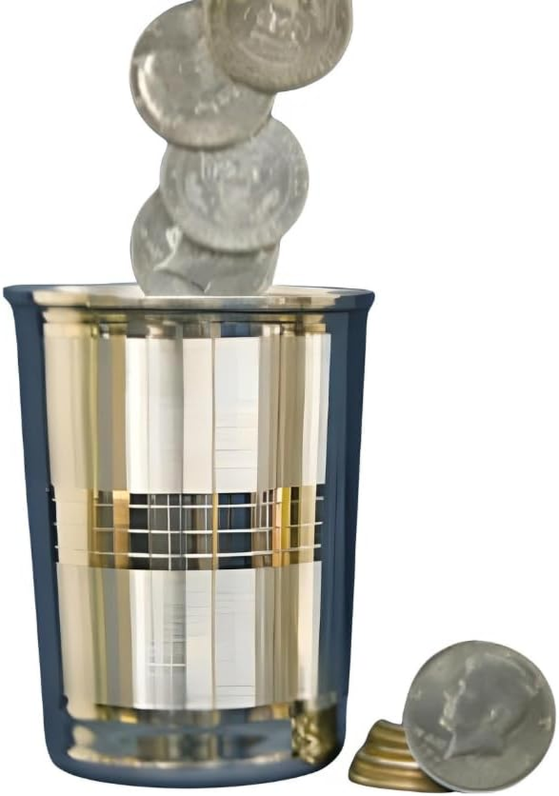 Milesmagic Magician'S Miser'S Dream Glass Gimmick | Produce | Vanish | Appear or Catching Coins from Mid Air | Real Dollar Catcher Street or Stage Close up Magic Trick image number 1