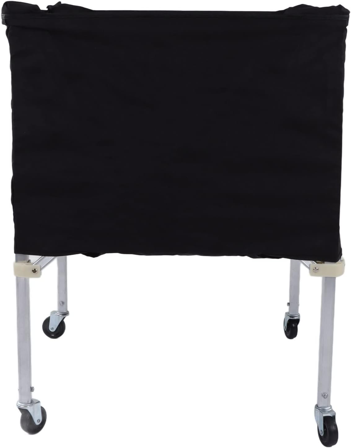 Ball Storage Cart, Foldable Stability Wheeled Ball Cart Black Large Capacity for Football image number 5