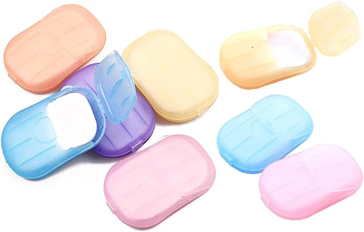 Pluzmecalm 600 Sheets Multicolor Disposable Soap Paper, Hand Cleaner Fragrance Mini Soaps Paper for School Indoor Outdoor Travel Camping Hiking Soap Sheet Foot and Hand Care,Outdoor Recreation image number 5