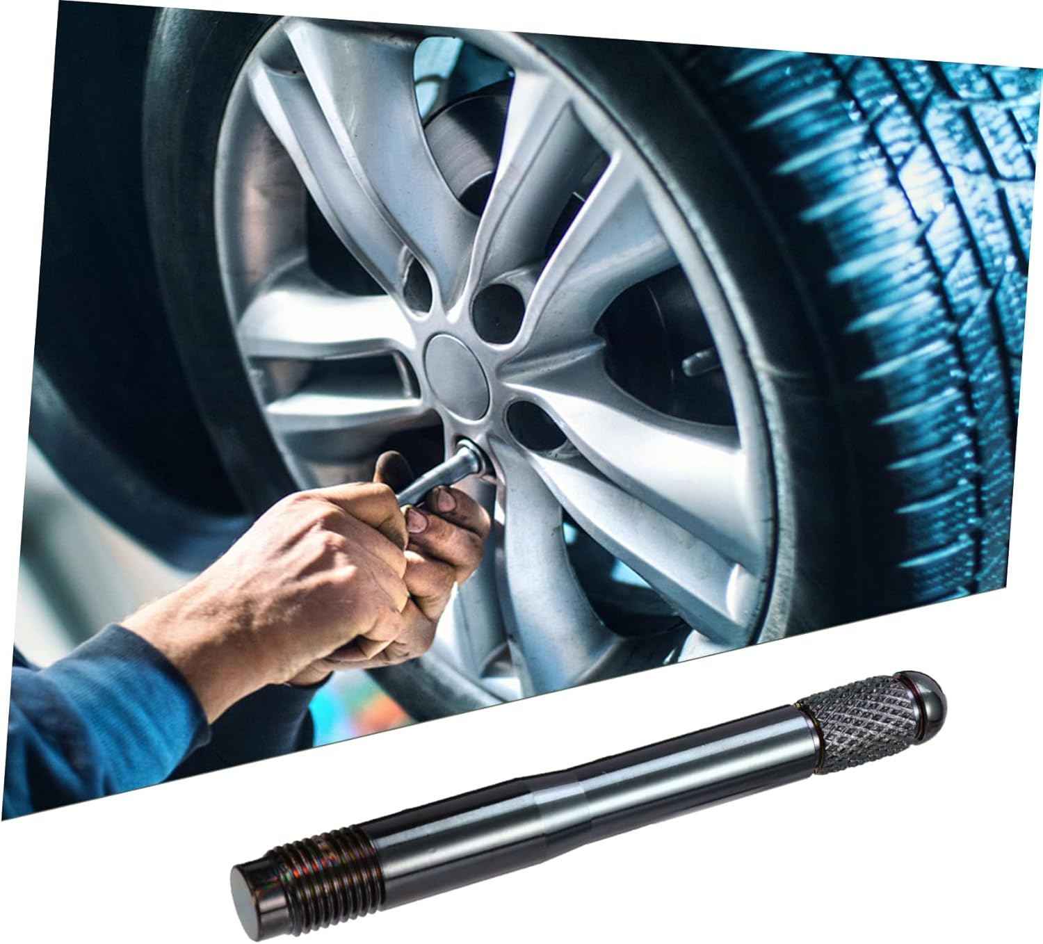 MUCKLILY 2Pcs Stainless Steel Wheel Alignment Pin for Car Tire Positioning Practical Wheel Mounting Aid for Alignment Tool Use in Automotive Maintenance image number 4