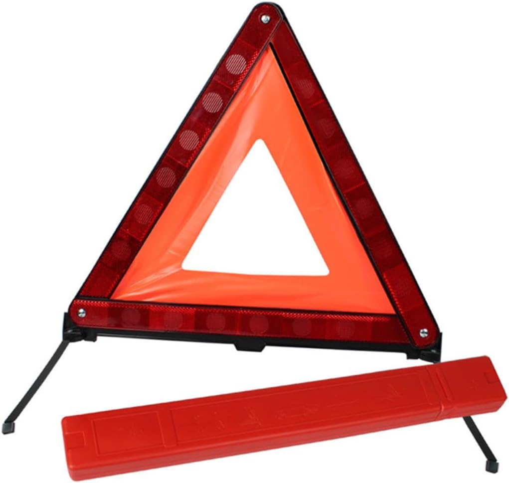 2Pcs Triangle Roadside Kit Safety Triangle Warning Sign Car Emergency Kit image number 1