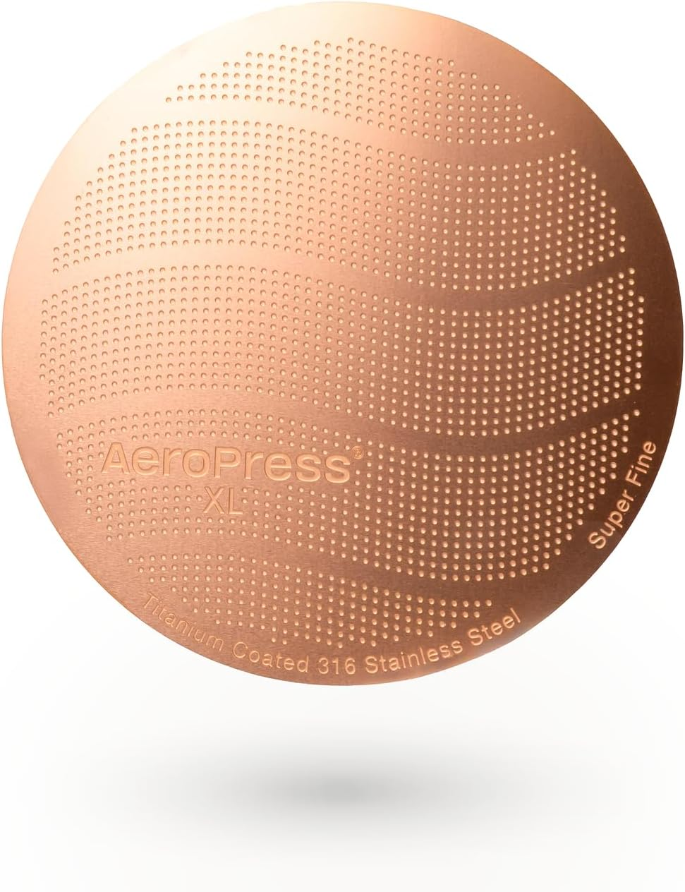 Aeropress Gold Tone Stainless Steel Reusable Filter &ndash; Durable Metal Coffee Filter, Sustainable, Eco-Friendly, Travel-Friendly, Fits Standard Aeropress Manual Coffee Makers image number 5