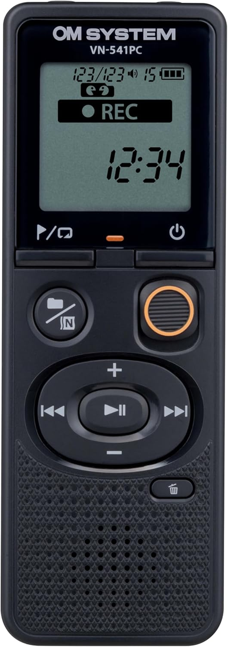 OM SYSTEM VN-541 PC Digital Voice Recorder with Omnidirectional Microphone, One-Touch Recording, Noise Cancellation & 4 GB Memory image number 5