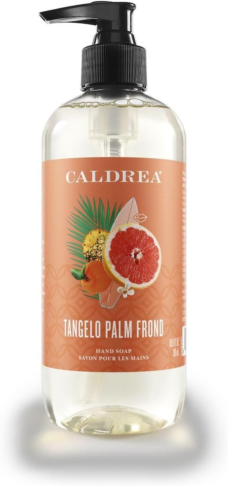 Caldrea Hand Wash Soap, Aloe Vera Gel, Olive Oil and Essential Oils to Cleanse and Condition, Scent, Tangelo Palm Frond 10.8 Fl Oz image number 3