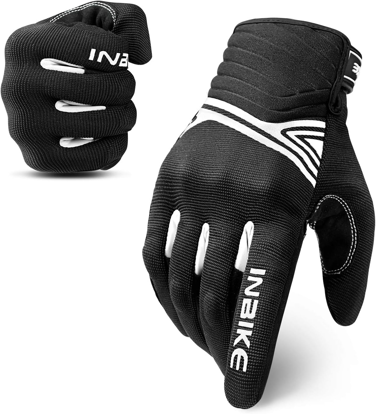 INBIKE Breathable Mesh Motorcycle Gloves Touchscreen with TPR Palm Pad Hard Knuckle