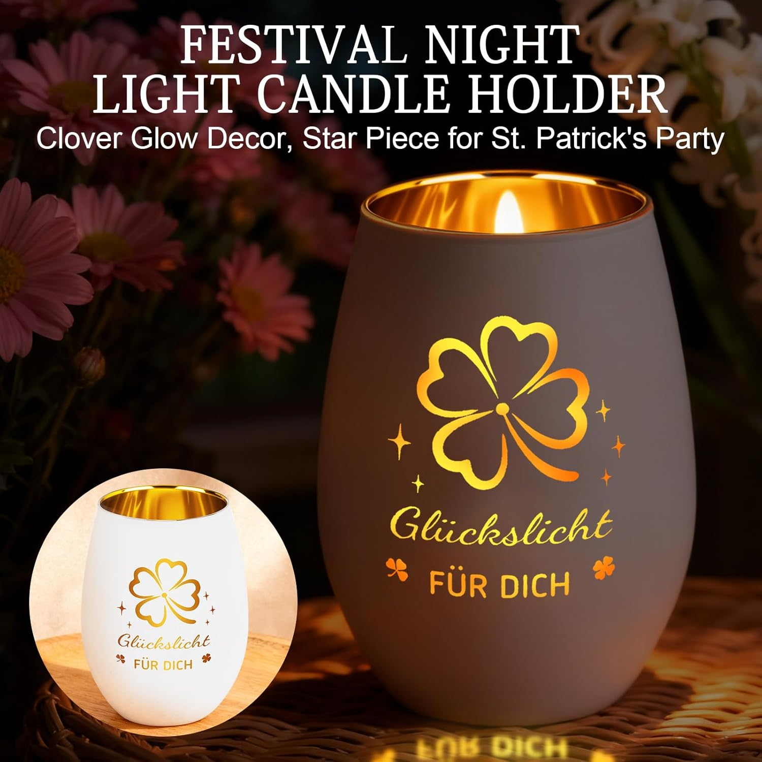 Lucky Light Lantern Gifts for Women, High-Quality Engraved Tea Light Holder, Gift Ideas for Women, Birthday, Valentine'S Day image number 4