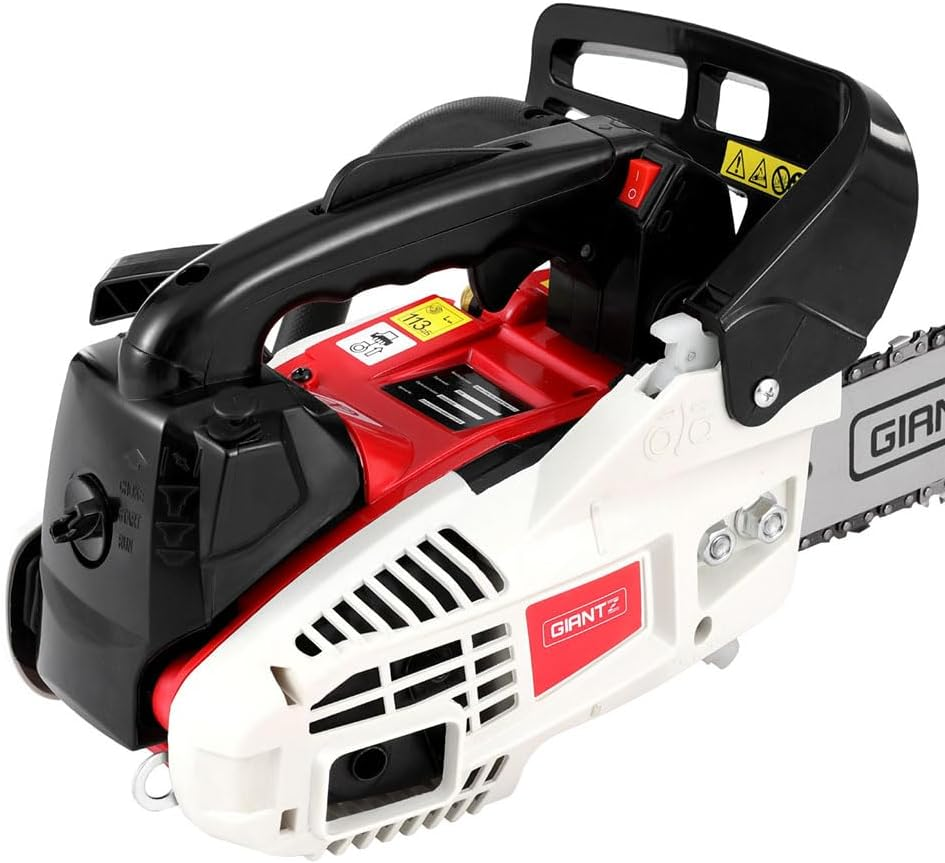 GIANTZ 25Cc Petrol Commercial Chainsaw 10 Bar Top Handle Tree Pruning Chain Saw
