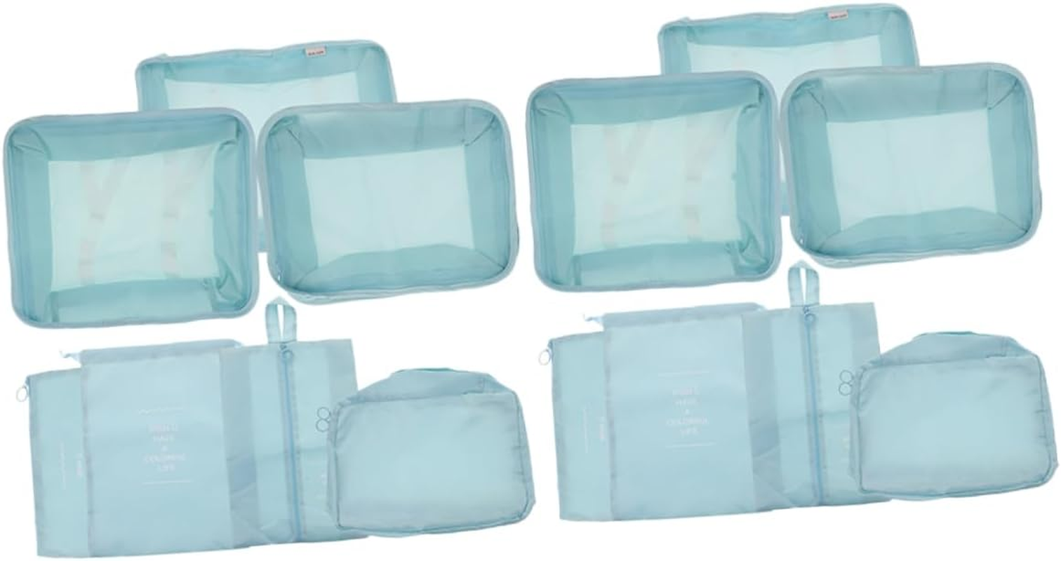 LALADEFIEE 14Pcs Travel Packing Cubes Luggage Organizer Packing Bags for Suitcases Compression Bags Toiletry Stylish Appearance for Business Trips image number 2