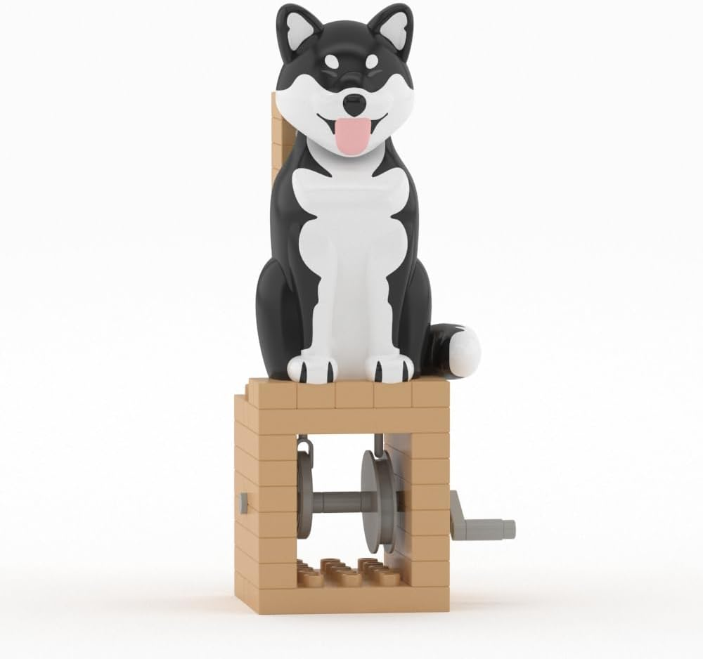 JEKCA Yellow Shiba Inu | Automata Series | Plastic Building Blocks | Age 14+ image number 1