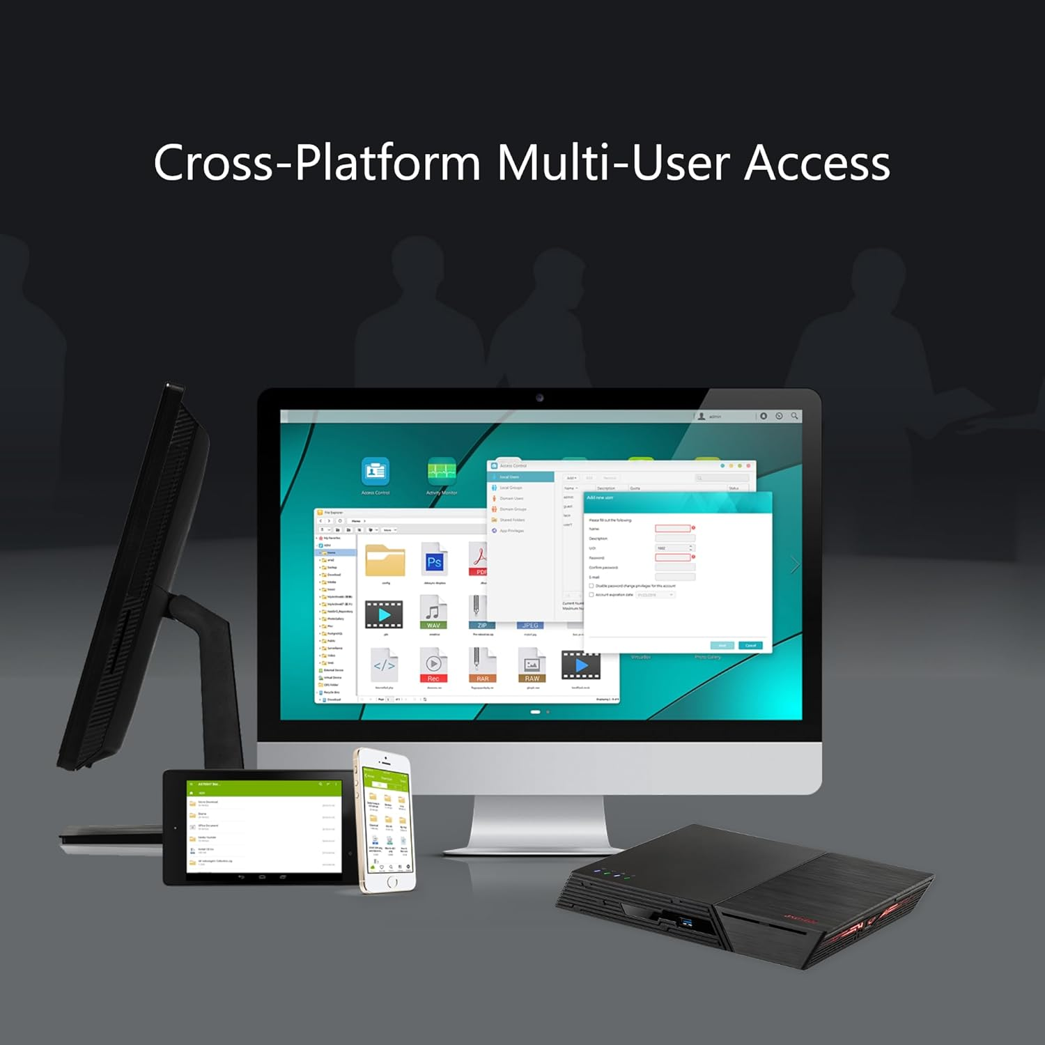 Asustor FLASHSTOR 12 Pro Gen2 FS6812X, 12 Bay All M.2 SSD NAS, AMD Ryzen Quad Core 2.3Ghz, 16GB RAM ECC DDR5, 12 M.2 SSD Slots, Dual 10Gbe Port, USB4 Type-C, Network Attached Storage (Diskless)