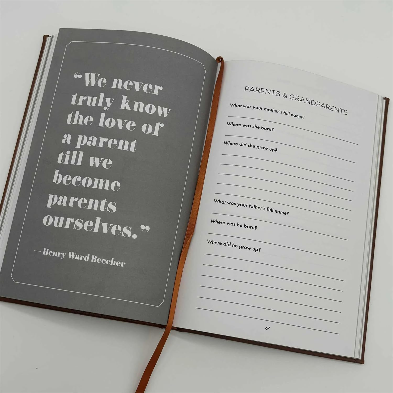 Mom, Story, Leather Wrapped Hardback, a Mother&rsquo;S Guided Journal to Share Her Life & Her Love, Great Gifts for Mom. (Mom) image number 1