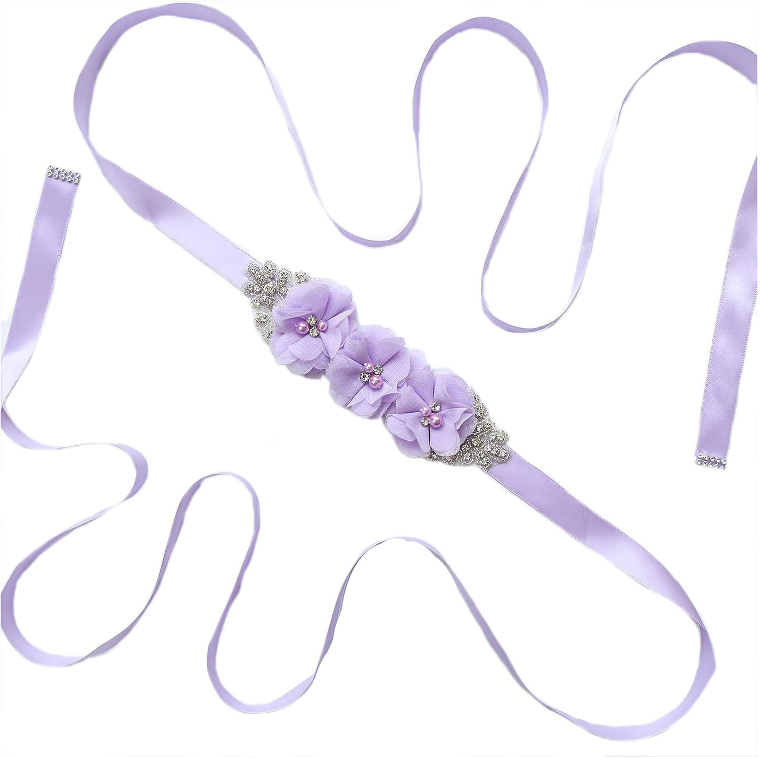 Bridesmaid and Flower Girls Sash Belt Bridal Wedding Maternity Baby Shower Sash