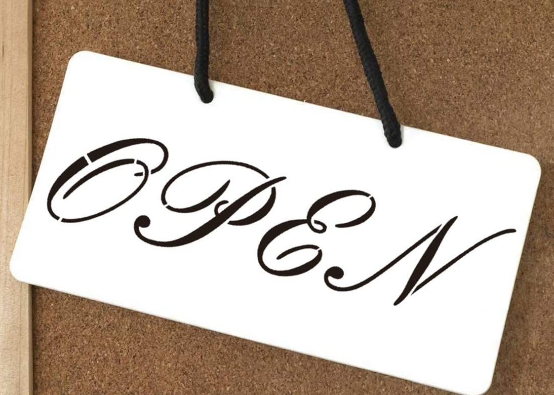 Letter Stencils Cursive Letter Stencils Calligraphy Stencil Letters Cursive Alphabet Letter Number Drawing Painting Stencils Scale Template Sets for DIY Painting Craft for Painting on Wood image number 2