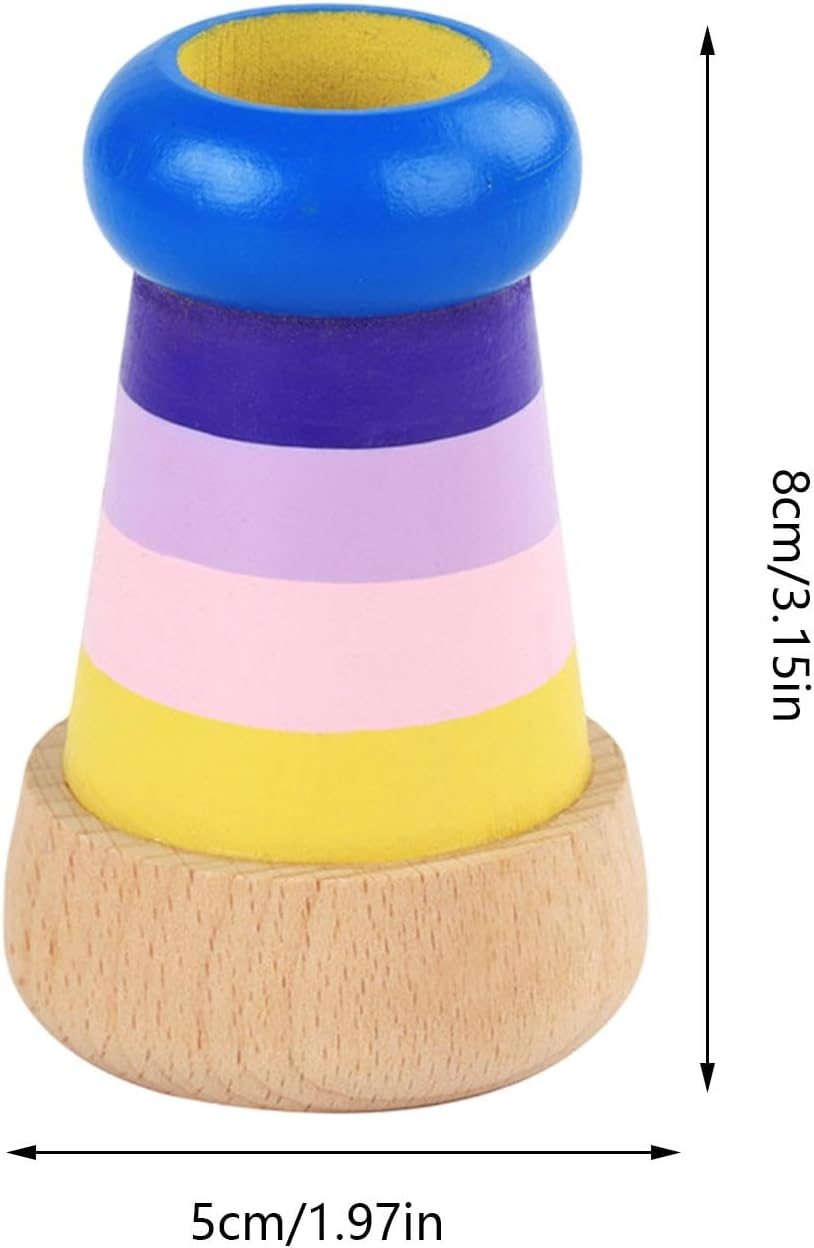 Wood Kaleidoscope | Rotating Kaleidoscope Toy Wooden,Rotating Kaleidoscope Toy Wooden for Boys and Girls image number 2