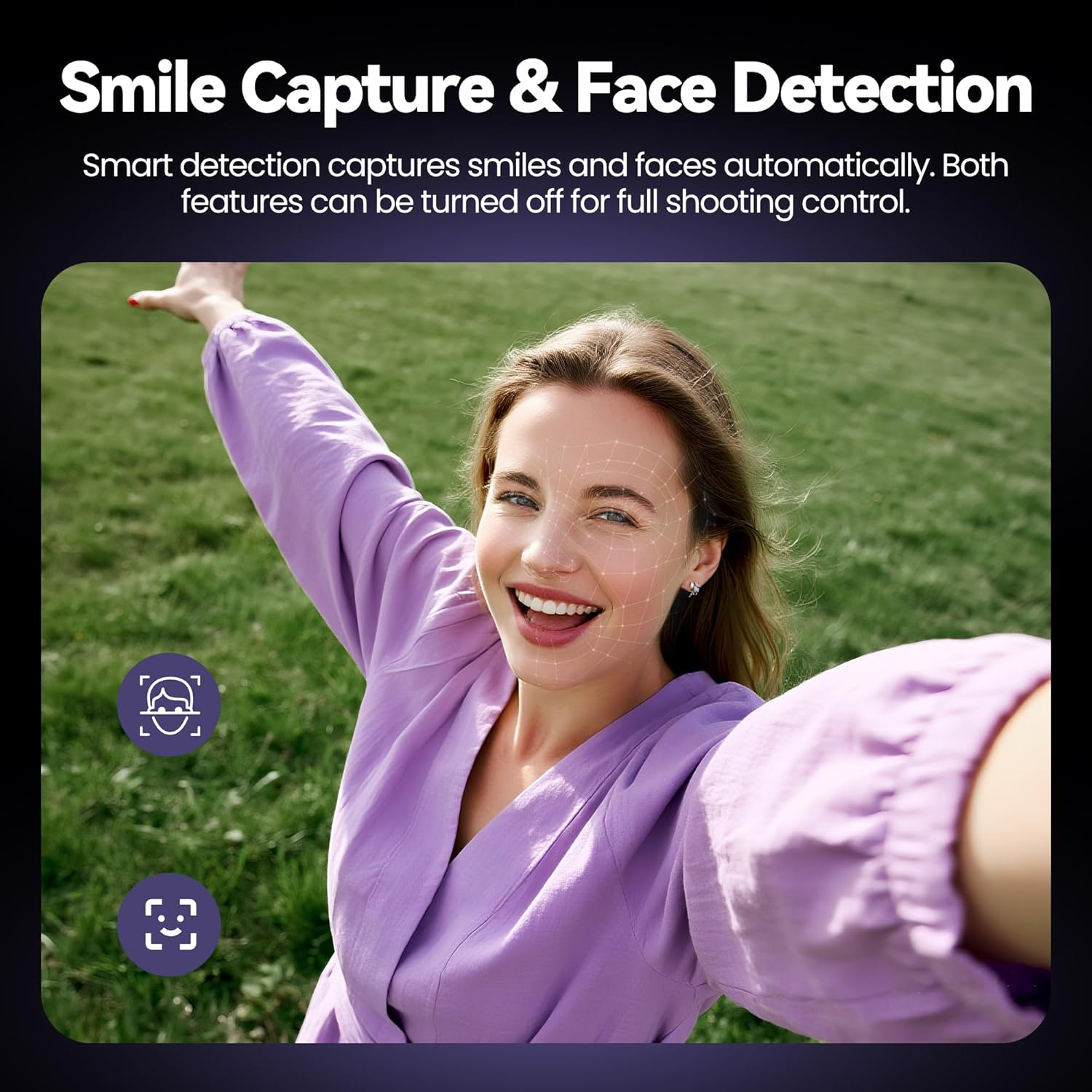 Digital Camera 4K for Photography Vlogging: 48MP Cameras for Video - 16X Zoom Photo Camera Gifts for Teens Ages 8-16 - 180&deg;Flip Screen Compact C&aacute;mara - Point and Shoot Digital Cameras for Youtube image number 3