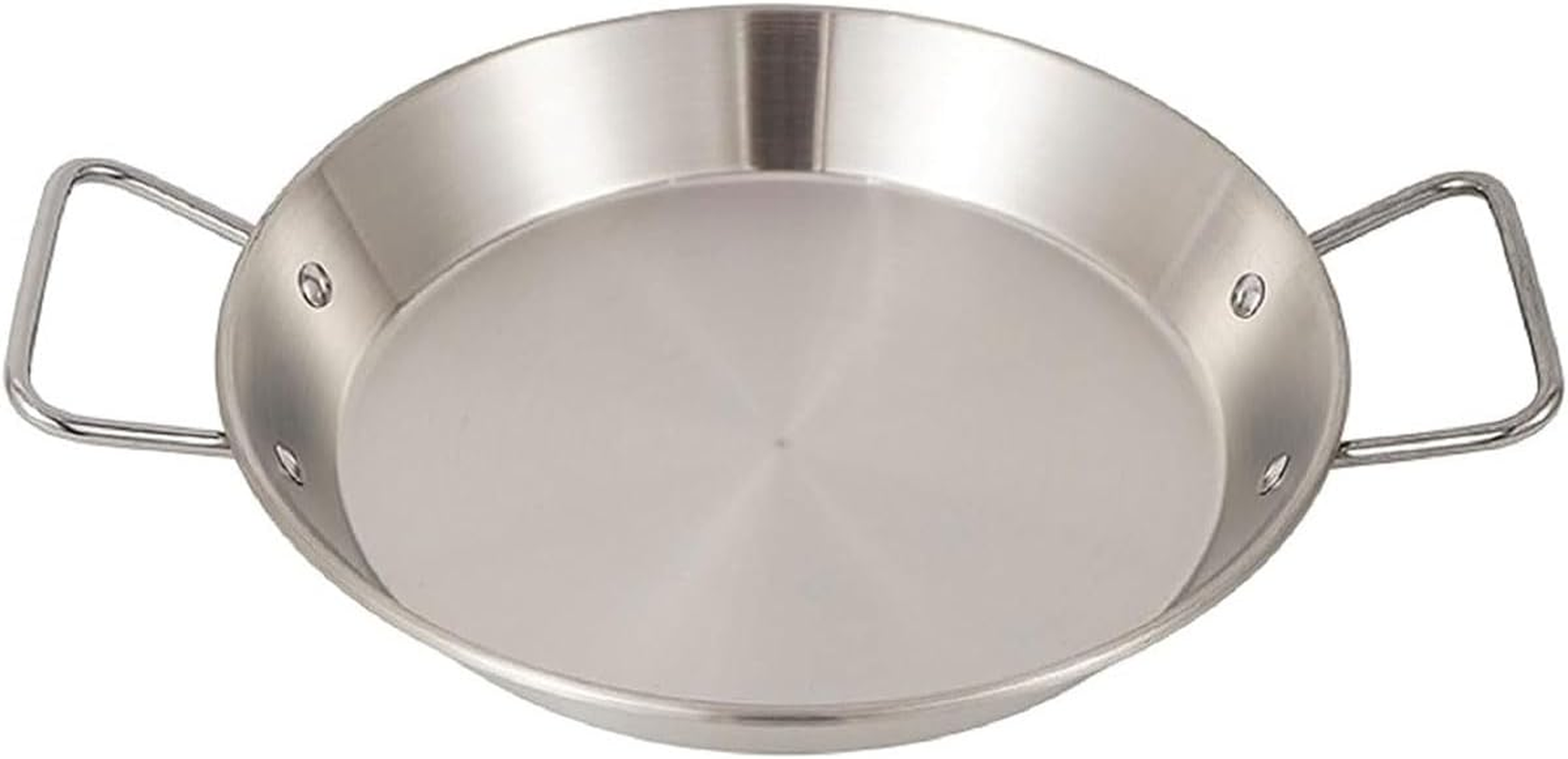 AIMALL Stainless Steel Korean Seafood Plate 10.6In / 27Cm &ndash; Nonstick Frying Pan with Handles, Crayfish Griddle, Dry Pot Pan for Fried Chicken & Snacks image number 1
