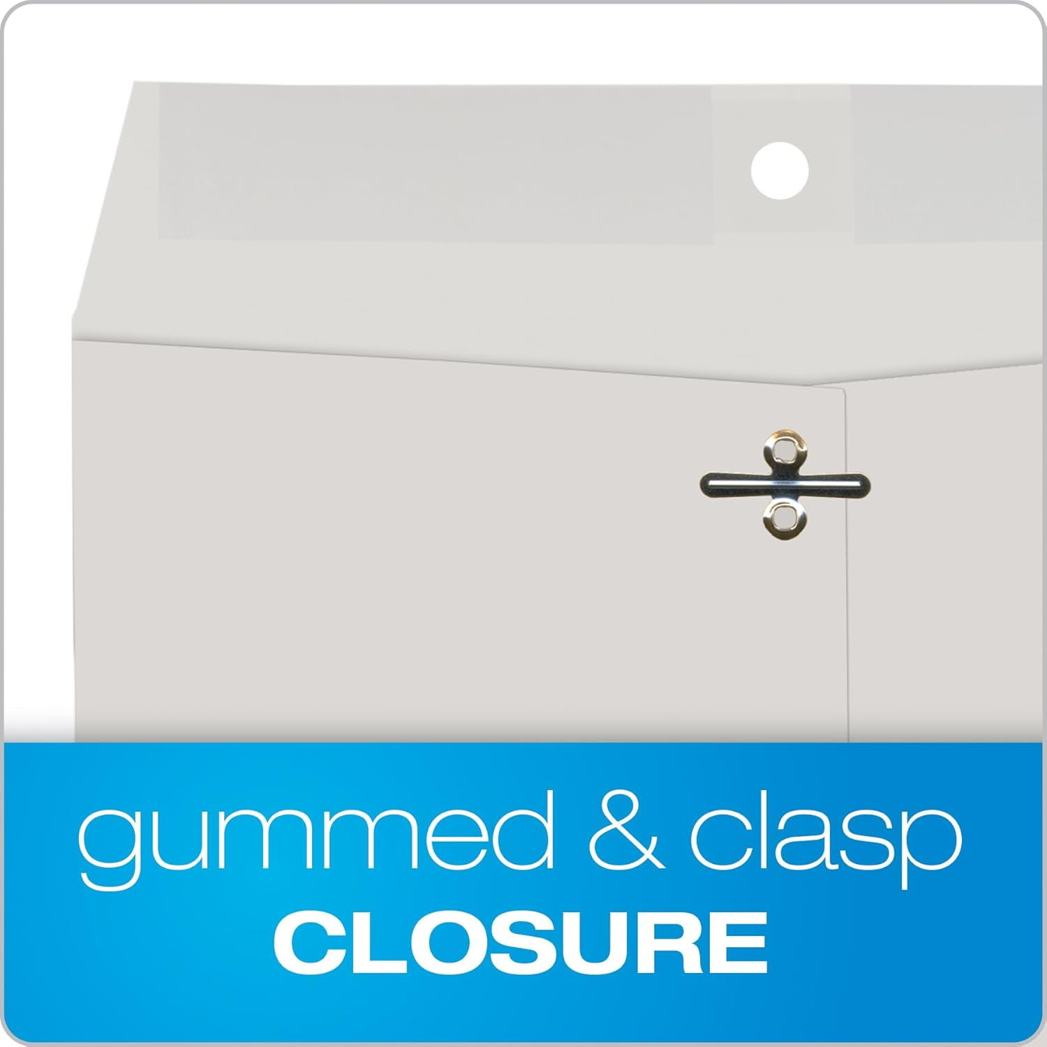 Quality Park, Clasp Envelopes, Gummed, Executive Gray, 10X13, 100 per Box (38597) image number 2