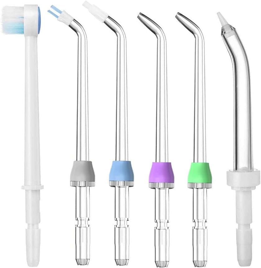 Flosser Replacement Tips for Waterpik Water Flosser, High-Pressure Water Flosser Tip Replacement, Compatible with Waterpik Oral Irrigator (6Pack) image number 4