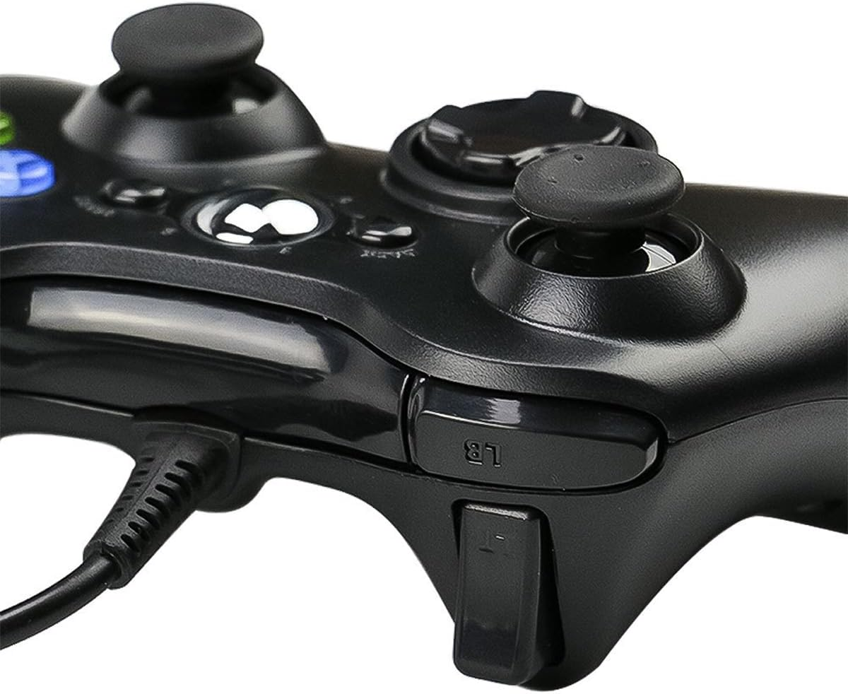 Ariv Hommey Wired Controller for Microsoft XBOX 360 Game Gamepad Joystick Game Controller for 360 with Dual-Vibration Turbo Compatible with Xbox 360/360 Slim and PC Windows 7,8,10,11 image number 5