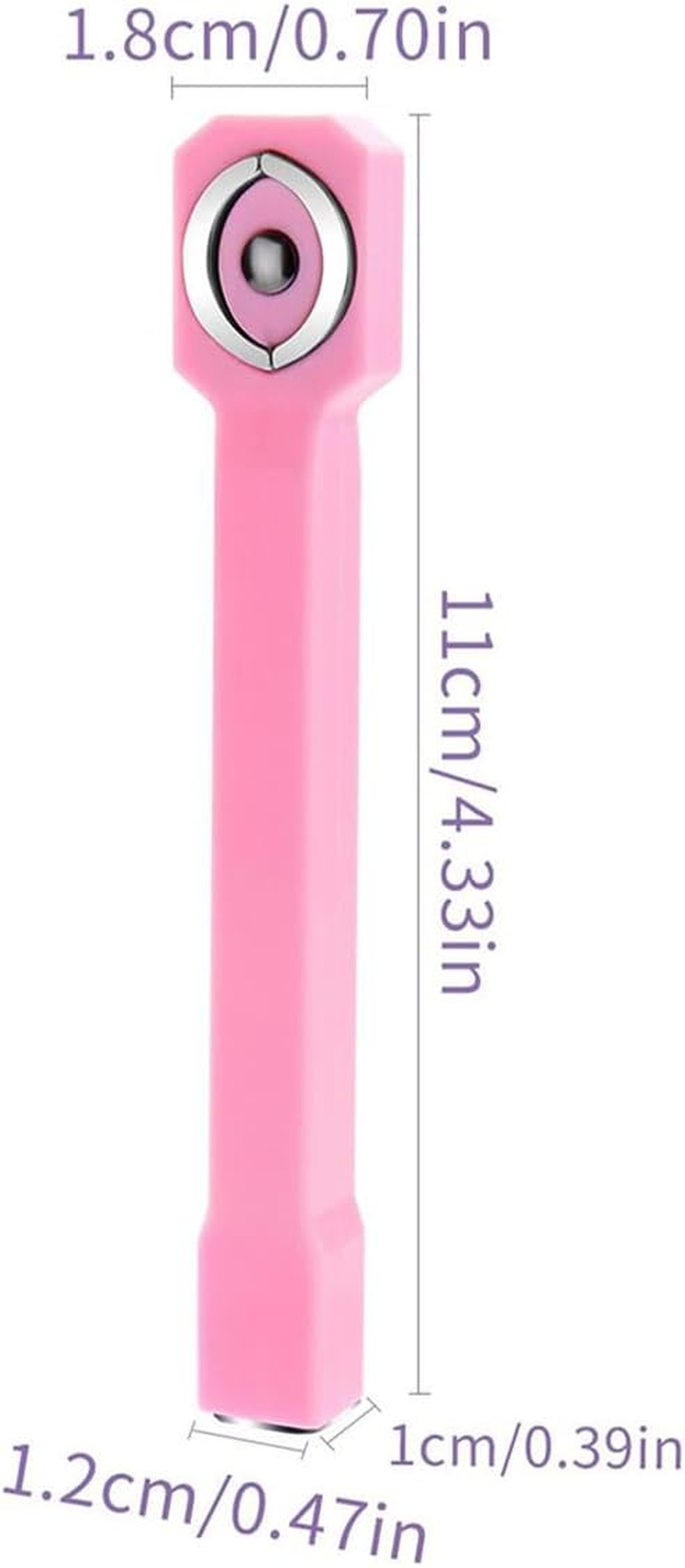 Namvo 3 in 1 Nail Magnetic Pen, Cat Eye Gel Nail Polish Magnet, Nail Magnet Stick, Cat Eye Nail Design Tool, Double Head Magnet for Gel Nail Polish Salon Studio (Pink) image number 4