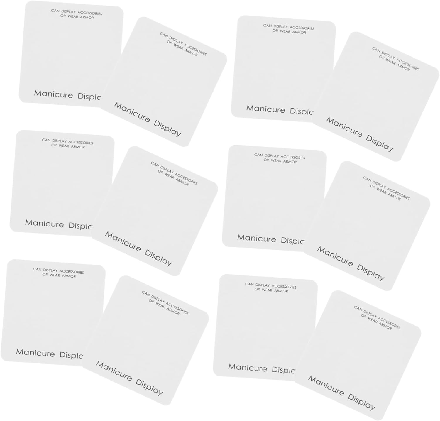 PENIKOKO 40Pcs Nail Art Display Cards for Nail Business Supplies with Random Text Suitable for Manicure Tools image number 6