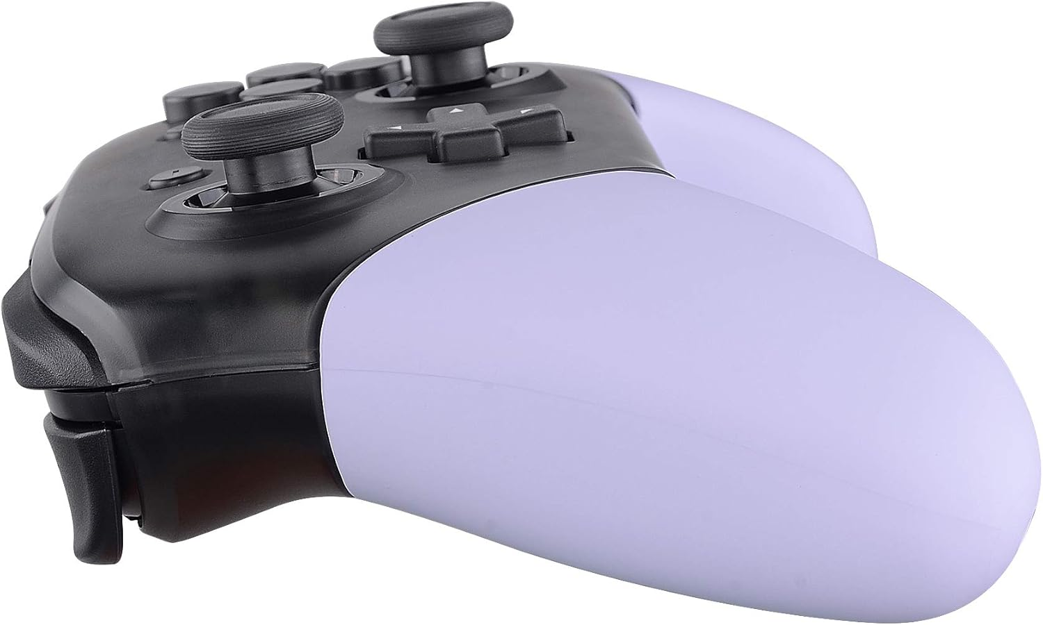 Extremerate Light Violet Replacement Handle Grips for Nintendo Switch Pro Controller, DIY Custom Hand Grip Shell for Nintendo Switch Pro - Controller NOT Included - Cherry Blossoms Pink image number 7