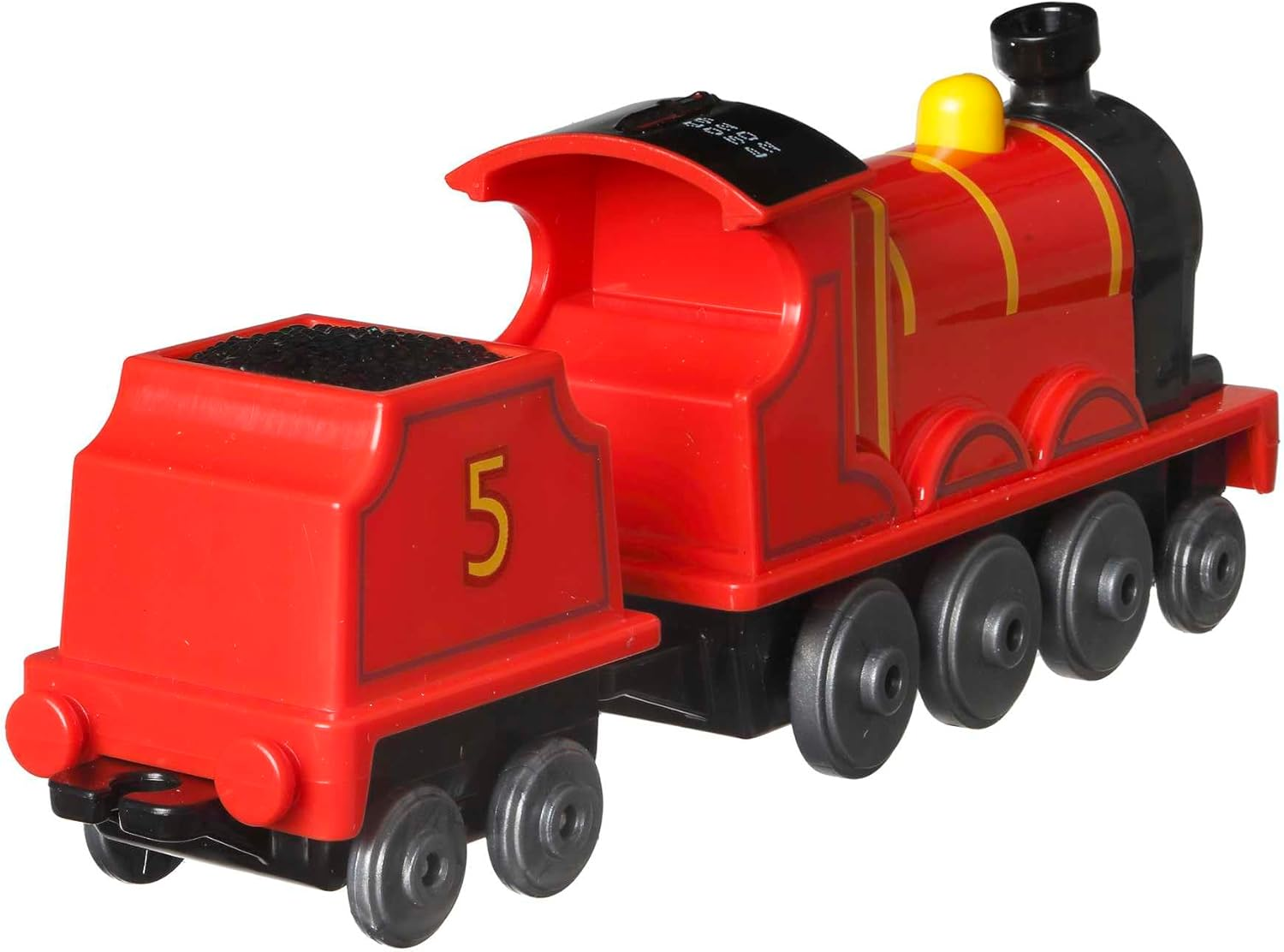Thomas & Friends Fisher-Price Die-Cast Push-Along James Toy Train Engine for Preschool Kids Ages 3+ - Multicolored image number 4