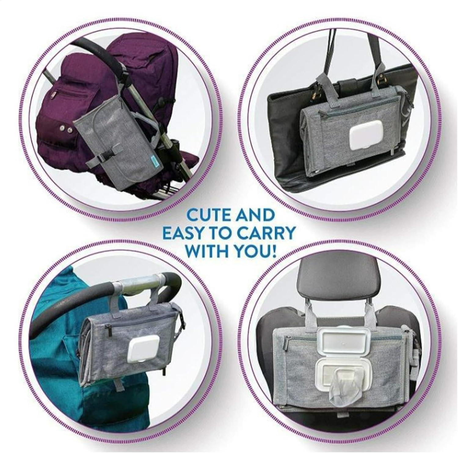 Portable Changing Pad - Foldable Diapering Changing Mat | Reusable Compact Changing Station, Waterproof Changing Pad for Girls and Boys image number 3