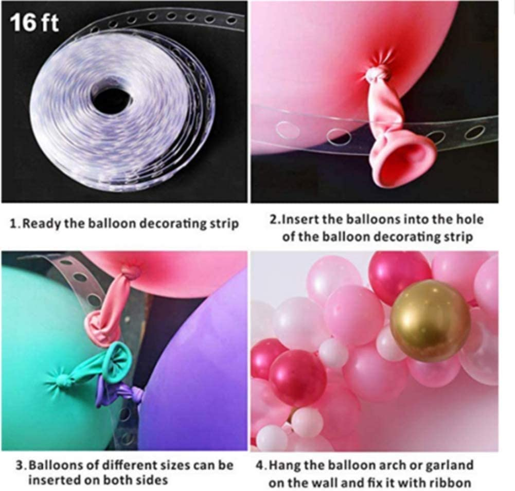 LDFWAYAU Red Balloon Garland Arch Kit for Christmas Red Candy Stars Balloons Xmas Baby Shower Birthday Wedding Party Decorations with Balloon Strip and Glue Dots (B) image number 6