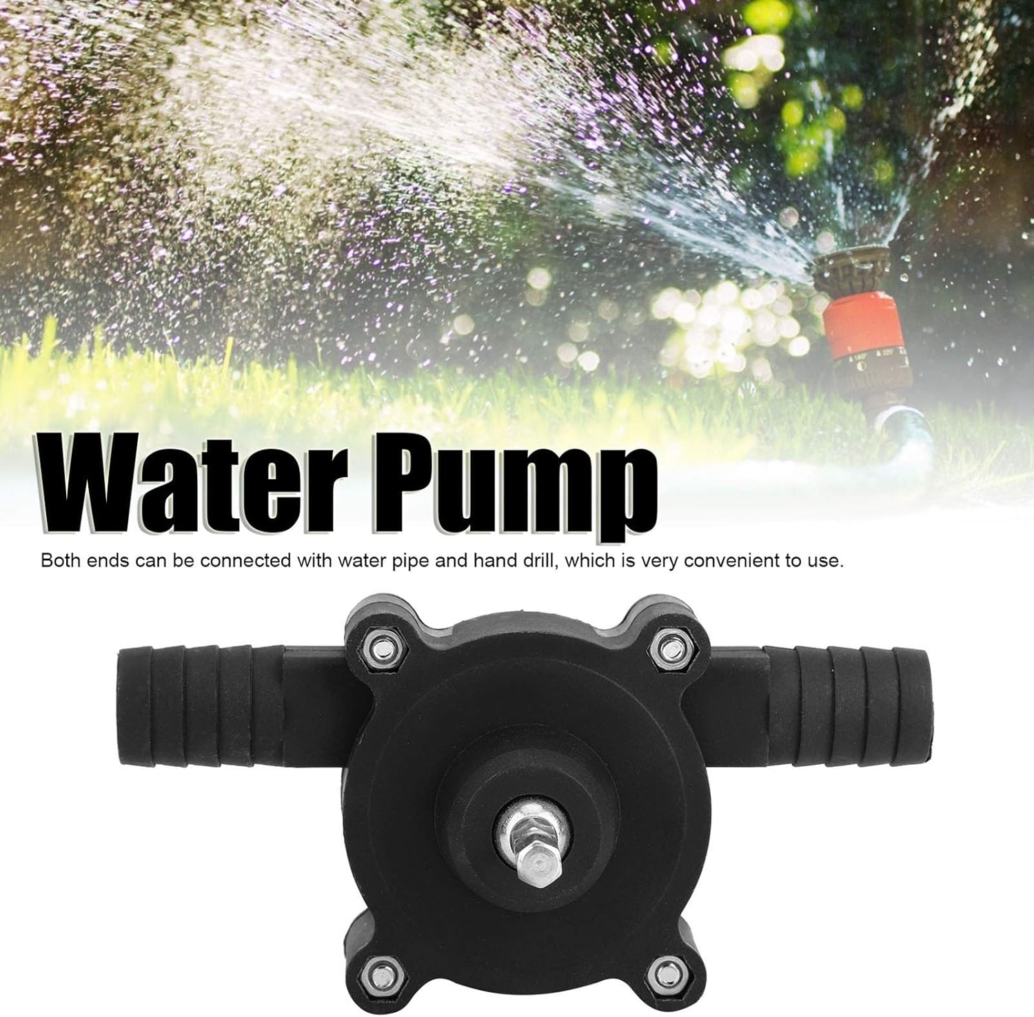 Mini Water Pump, Self Priming Electric Drill Pumps, Household Small Pump for Oil Fluid Transfer Garden Tools