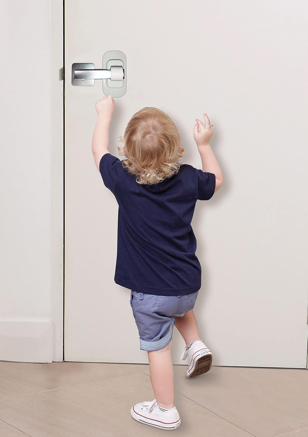 Dreambaby Adhesive Lever Door Handle Lock - Child Safety Locks for Doors & Handles - Suitable for Most Lever Door Handles image number 4