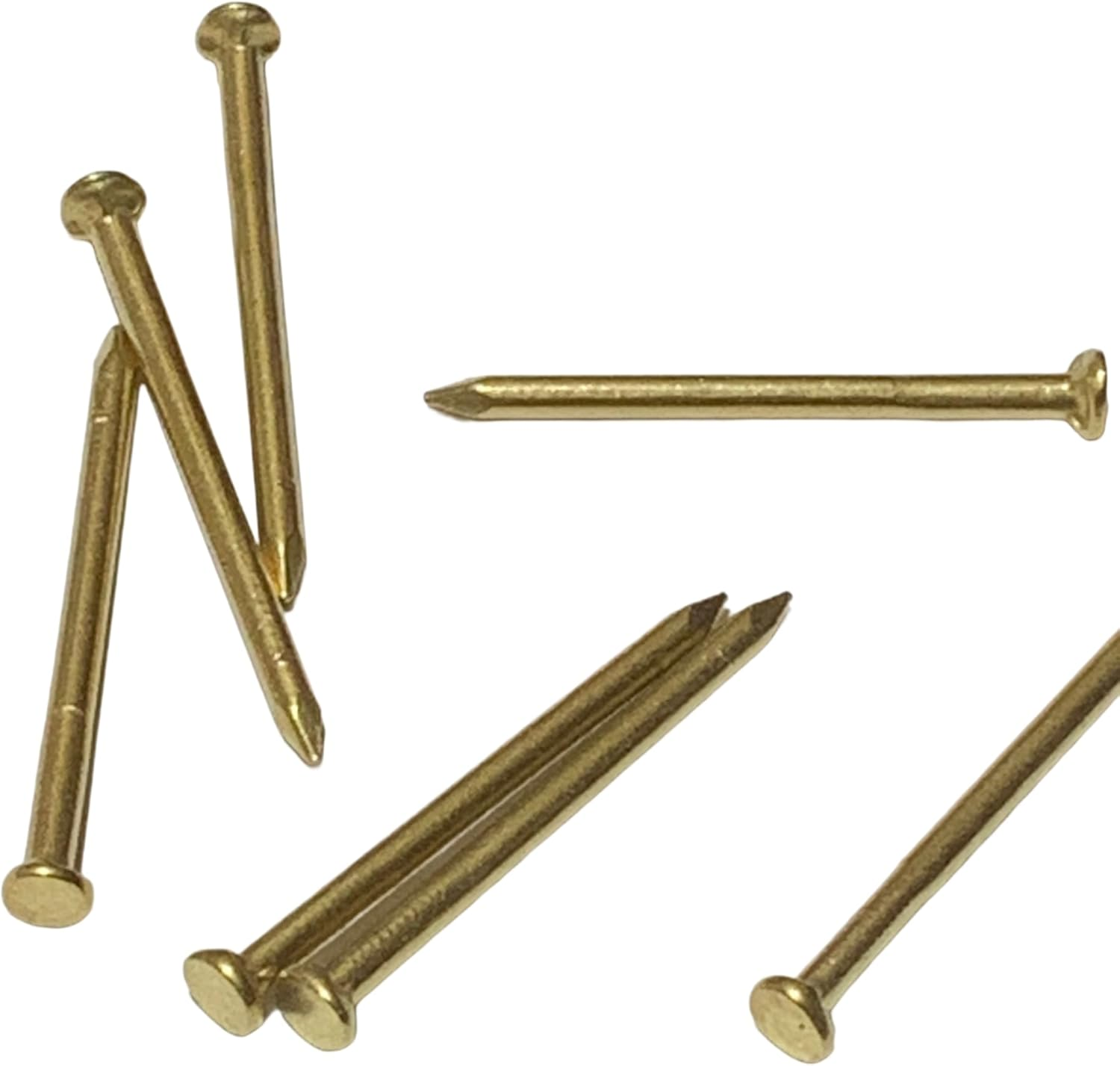 Brass Nails - Pure Brass Fastening Nails. Commonly Used in High-End Places like Villas, Wooden Boards, Temples (50Mm9Pcs) image number 5