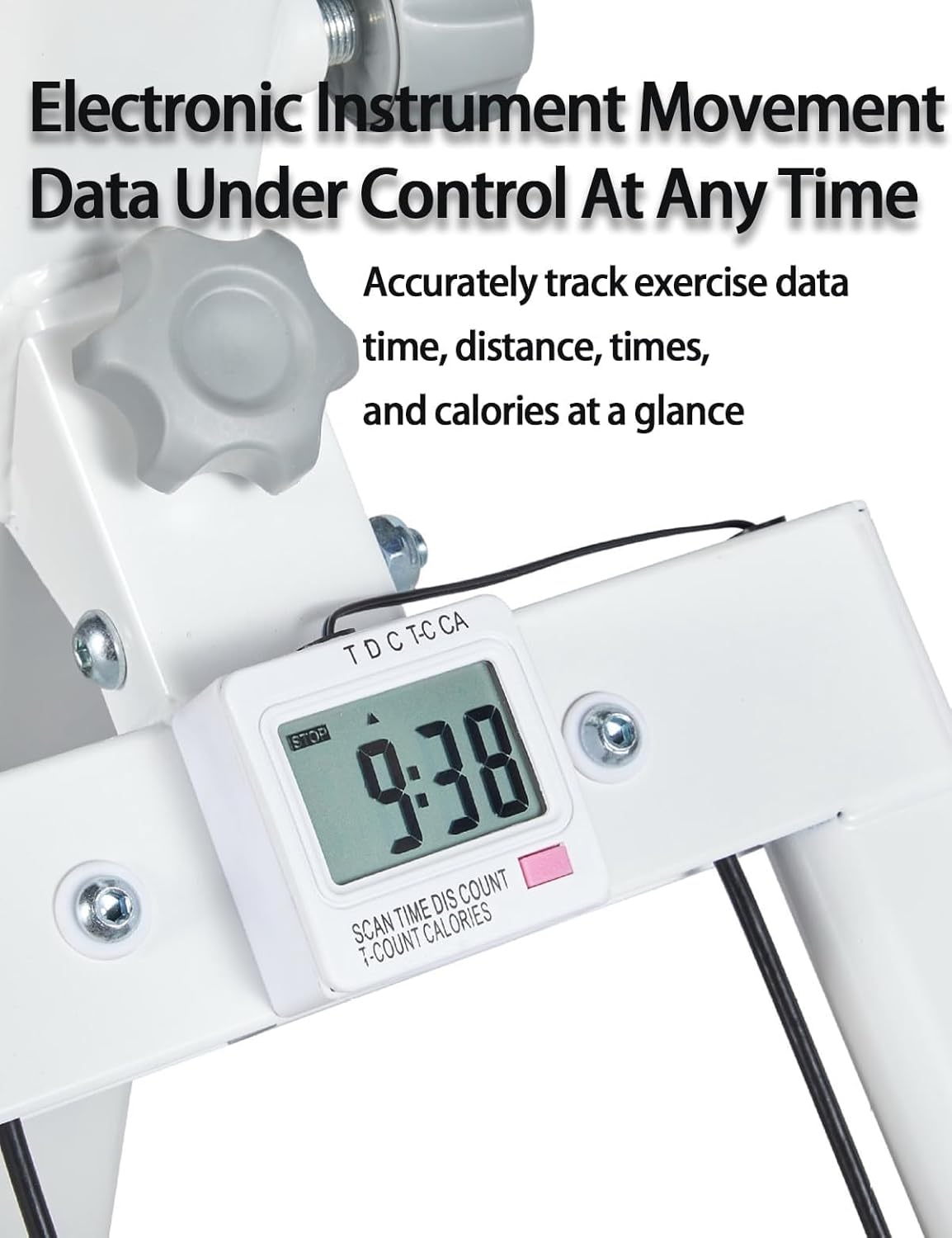 Vertical Stair Climber &ndash; Foldable Stair Stepper & Exercise Machine with LCD Display, Adjustable Handrail, Full-Body Workout Equipment for Home & Office