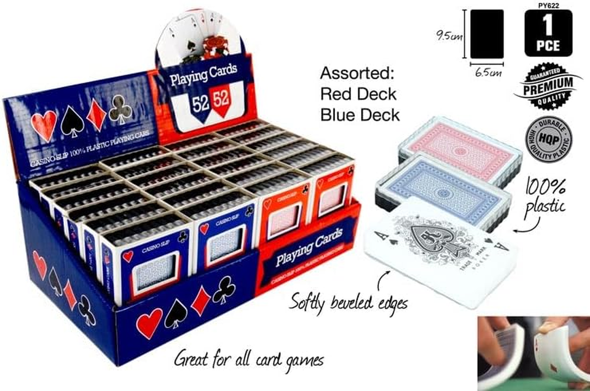 Playing Cards with Case, Red/Blue image number 2