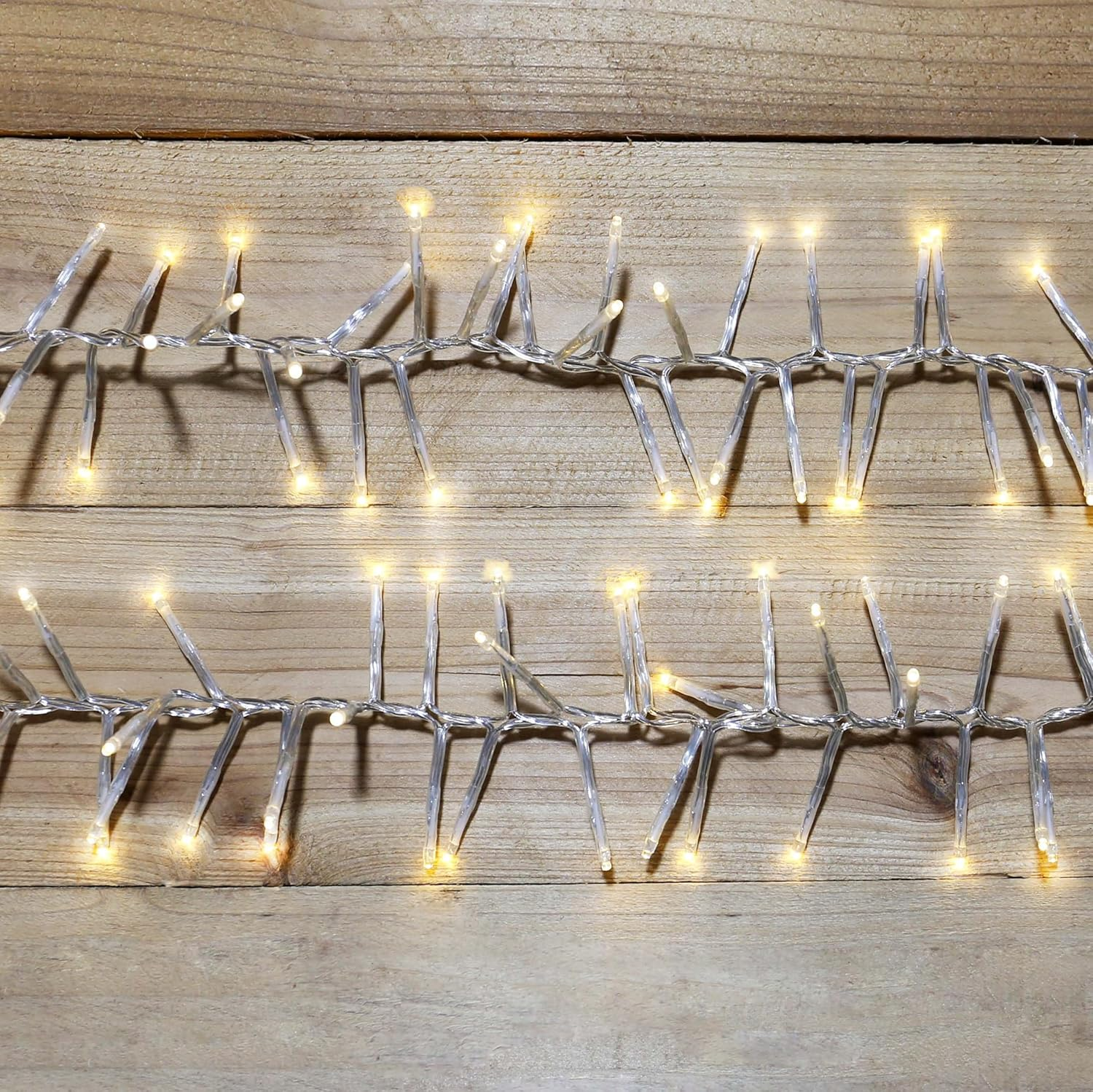 720 LED Cluster Light with Clear Cable -3 Colour Options - Warm White - Multicolor image number 3