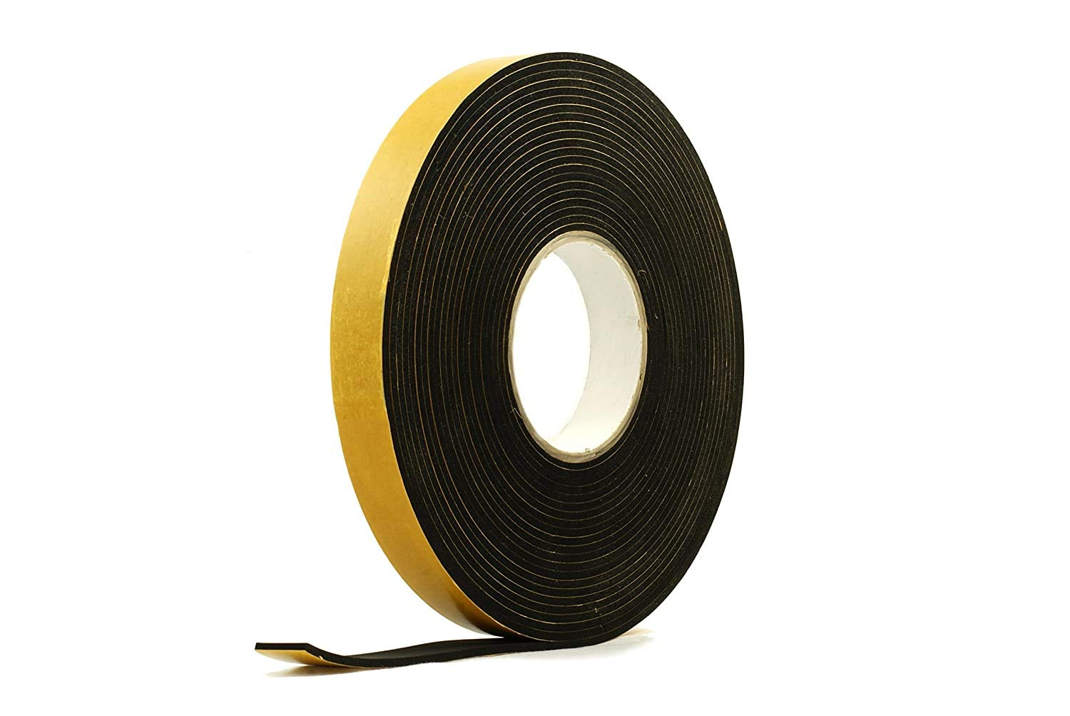 Neoprene Rubber Black Self-Adhesive Sponge Strip 12Mm Wide X 3Mm Thick X 10M Long