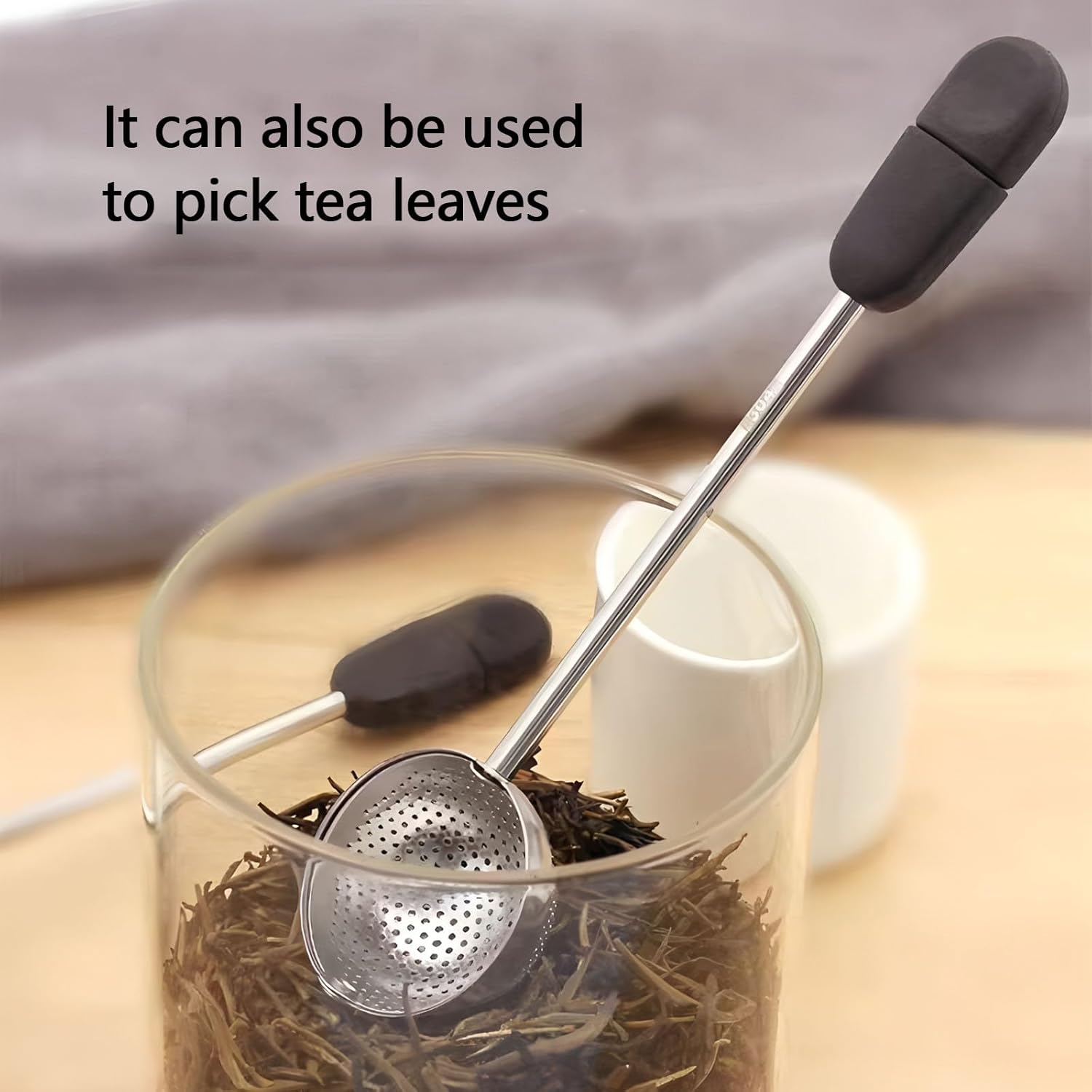 Kuskins Stainless Steel Tea Ball Infuser with Rotating Handle, Fine Mesh Tea Strainer for Loose Leaf Tea, Premium Sphere Metal Filter Fits Most Cups & Teapots, Easy to Clean (Silver) image number 5