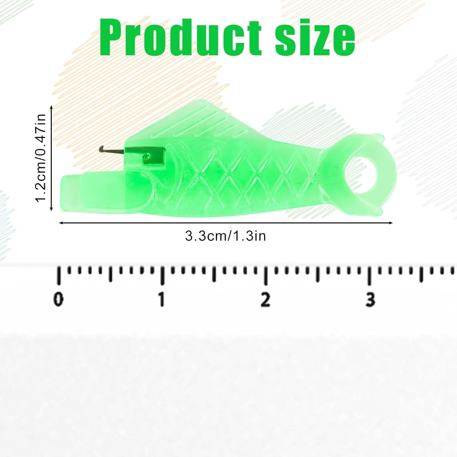 Fish Mouth Sewing Machine Needle Threader, Fish Type for Sewing Machines,Automatic Sewing Needle Threader,Easy Needle Threaders Tool (10)