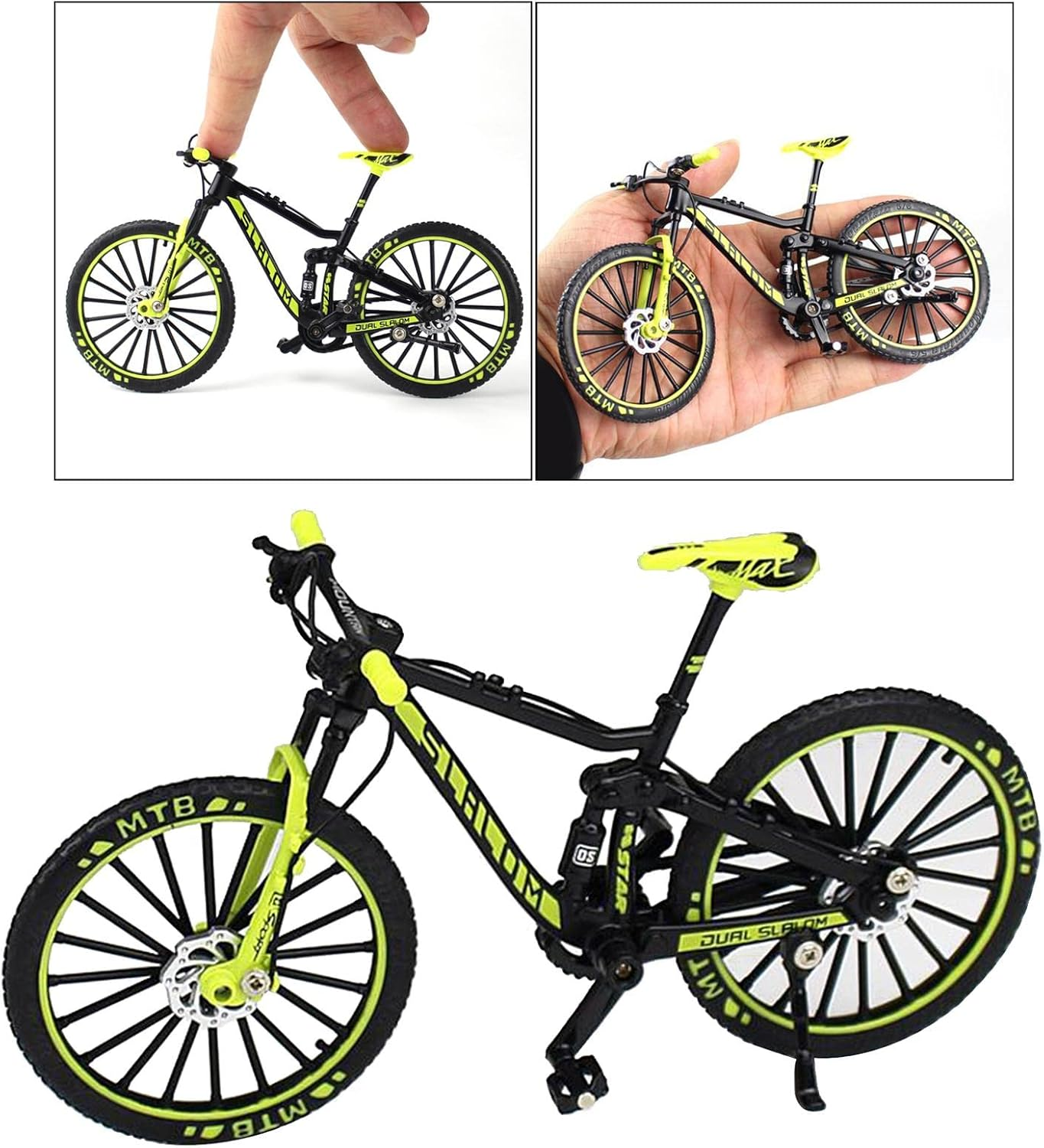 1:10 Mini Racing Mountain Finger Bike Toys Model Decoration Crafts - Green image number 1