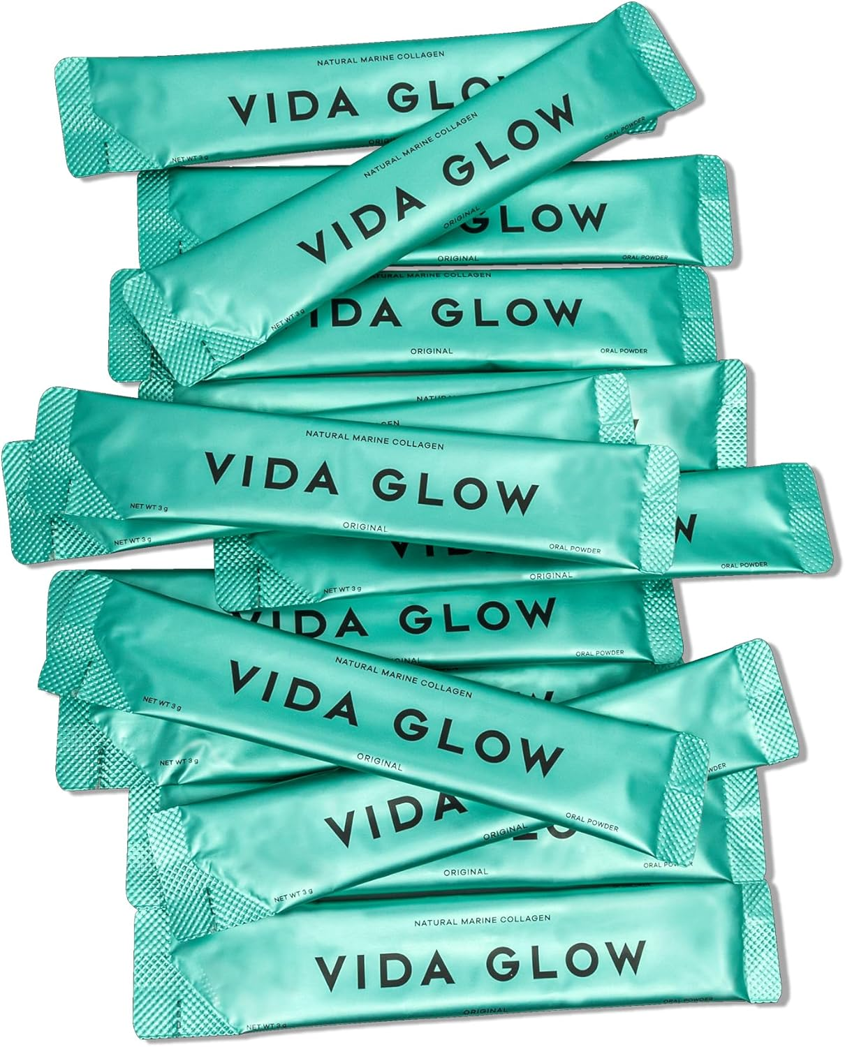 Vida Glow - Natural Hydrolyzed Marine Collagen Sachets | Promotes Glowing Skin + Smoothes Fine Lines (Original, 30 Sachets) image number 6