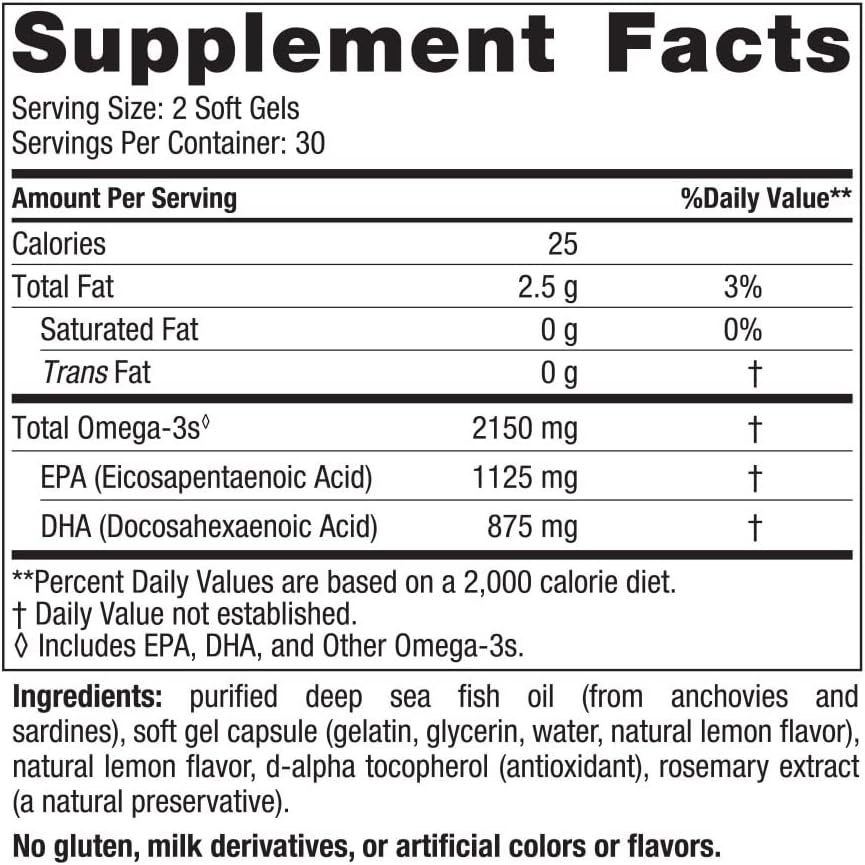 Nordic Naturals Ultimate Omega 2X Softgels, 2150 Mg,60 Capsules image number 5