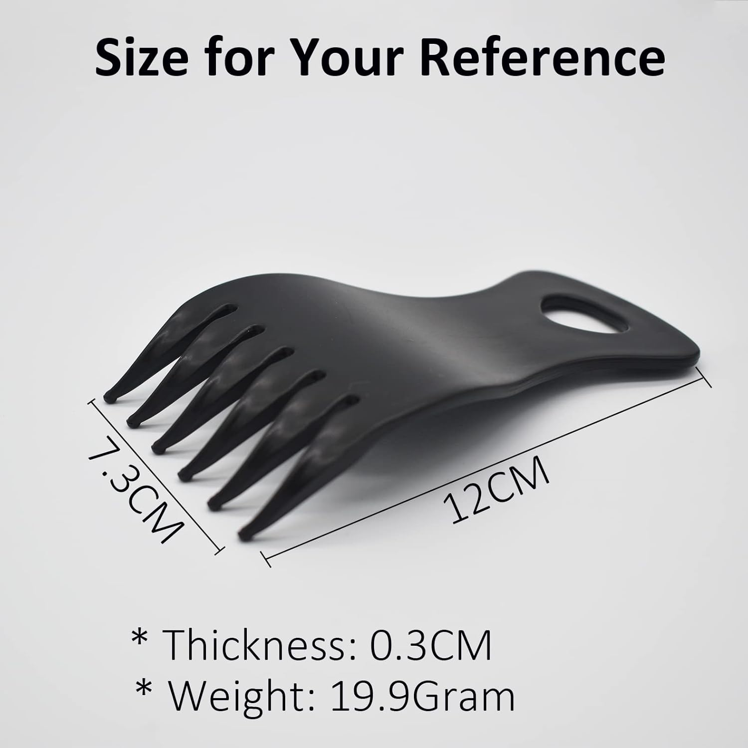 Professional Men Styling Comb, Detangling Afro Streaker Wide Tooth Fork Comb Rake Comb Anti-Static Heat Resistant Oil Hair Styling Way Long Curly Hair for Men Hair Salon image number 1