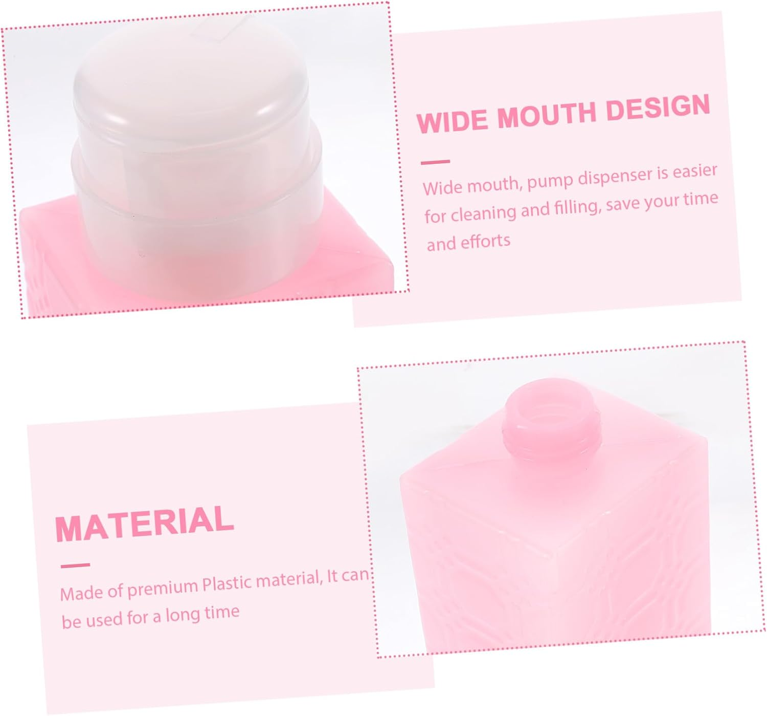 Garneck Push down Nail Polish Remover Dispenser Pump Bottle Lockable Leakproof Container for Makeup Remover and Nail Art Liquid Storage Reusable Portable Travel-Friendly image number 5