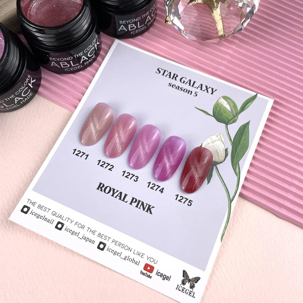 ICE GEL ABLACK Star Galaxy Gel, Color Gel, 1271, 0.1 Oz (3 G)