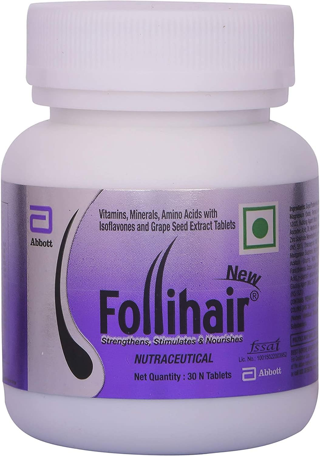 Planet07 Folli Hair Tablets Hair Fall Control 30 Tablets Hair Care Folli Hair Pack of 2 Reduce Hair Fall, Other, Other image number 1