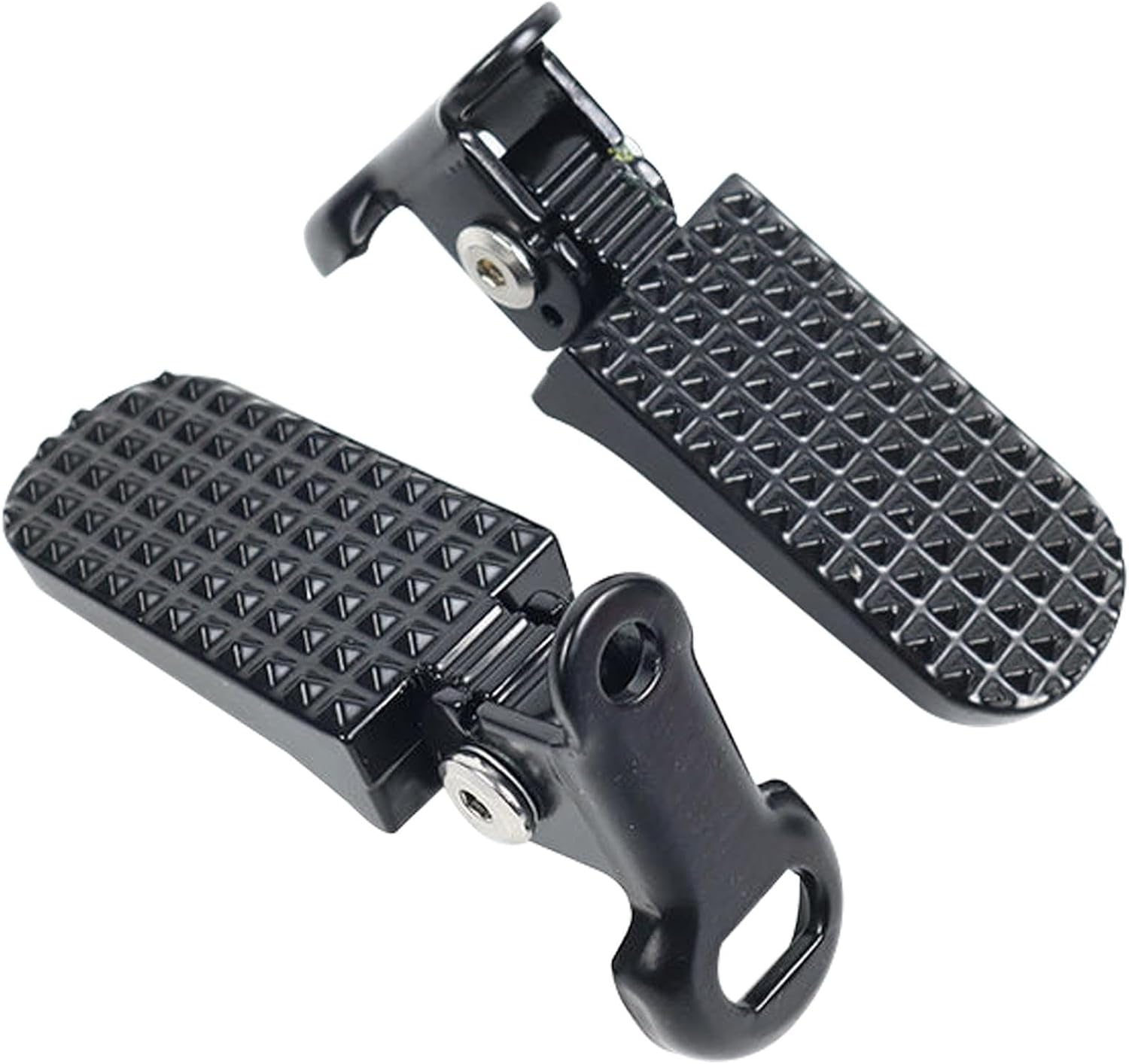 1 Pair Bike Rear Pedals, Mini Folding Bicycle Pegs, Aluminium Alloy Non-Slip Bicycle Footrests, Quick Release Foot Plates Pedals, Rear Seat Footrest Pedal for Mountain Bikes E-Bike image number 4
