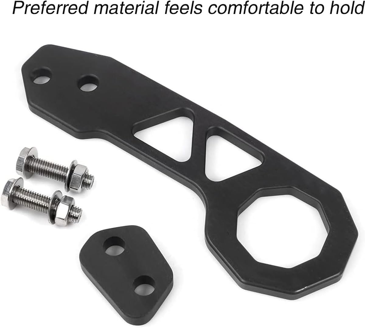 AIMALL Universal Rear Tow Hook Heavy Duty Alloy Car Bumper Towing Ring with Mounting Kit, Anodised Red or Black Colour for Vehicle Trailer Recovery or Styling Upgrade - Red image number 6